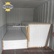 Gabinete de baño JINBAO publicidad tablero de espuma de pvc expandido blanco